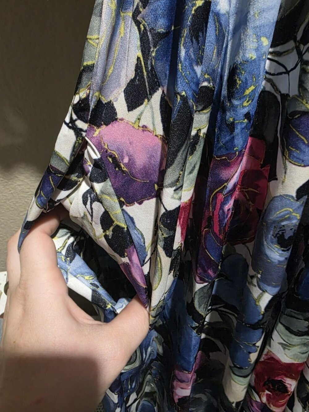 CW Classics Vintage Floral V Neck Knee Length Dress Women's Large - Picture 2 of 5